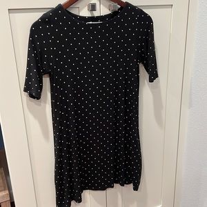 Fighting eel dress polka dots